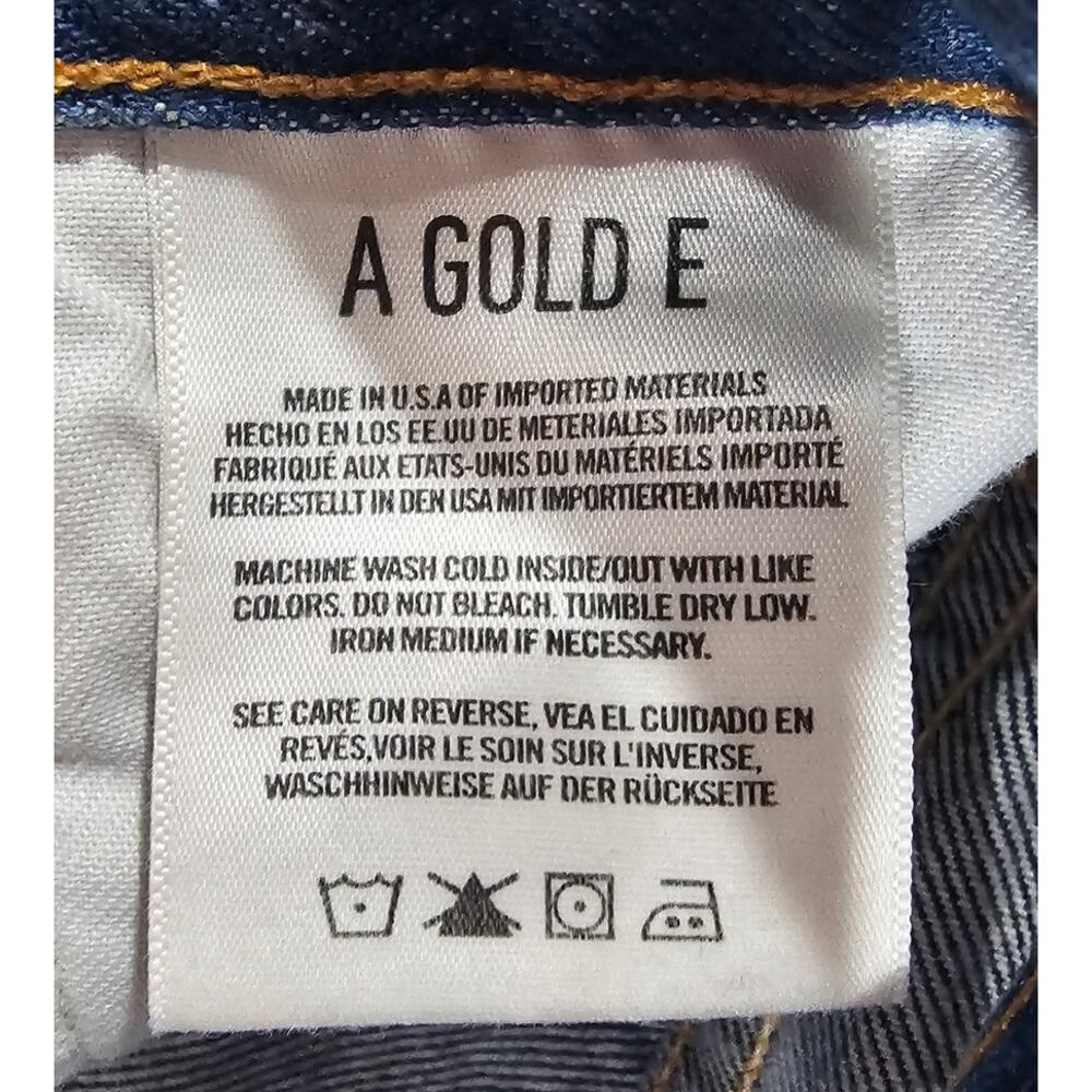 Agolde Jeans Riley High‑Rise Straight Crop Jean, Medium Wash, A056-813, Sz 27 - Picture 5 of 11